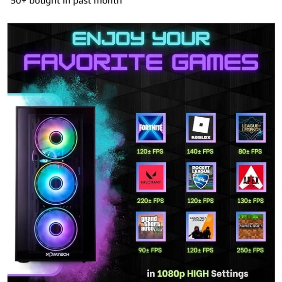 Montech Gaming PC with RGB Lighting